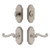 Grandeur Hardware - Arc Short Plate Entry Set with Newport Lever in Satin Nickel - ASPEXTNEW - 885747
