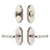 Grandeur Hardware - Arc Short Plate Entry Set with Soleil Lever in Polished Nickel - ASPEXTSOL - 885770