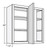 Cubitac Cabinetry Oxford Pastel Single Door Blind Corner Wall Cabinet - BLW24/2730-OP