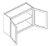 KCD Oslo Oak Double Door Wall Cabinet - OO-W3024