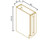 ROC Cabinetry Matt Blue Single Door Pull Out Base Cabinet - ROC-MB-BSR09S