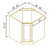 ROC Cabinetry Newtown Origami White Corner Sink Base Cabinet - ROC-NOW-NCSB42