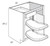 JSI Cabinetry Amesbury White Recessed Kitchen Cabinet - BBC42-45-PO-R-AWR