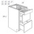 JSI Cabinetry Essex Truffle Kitchen Cabinet - DB24UTRY-ET