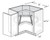 JSI Cabinetry Dover Driftwood Kitchen Cabinet - LS36DR-TOP-DD