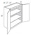 JSI Cabinetry Essex Driftwood Kitchen Cabinet - W2442B-VED