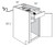 JSI Cabinetry Essex Driftwood Kitchen Cabinet - B18CHGDR18-VED