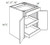 JSI Cabinetry Essex Driftwood Kitchen Cabinet - B27BSCRT-VED