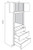 JSI Cabinetry Essex Driftwood Kitchen Cabinet - OC3396-VED