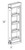 JSI Cabinetry Essex Driftwood Kitchen Cabinet - WF630PULL-SFTCLOSE-VED