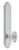 Grandeur Hardware - Arc Tall Plate Passage with Biarritz Knob in Bright Chrome - ATPBIA - 803917