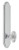 Grandeur Hardware - Arc Tall Plate Single Dummy with Biarritz Knob in Bright Chrome - ATPBIA - 804050