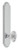 Grandeur Hardware - Arc Tall Plate Privacy with Biarritz Knob in Bright Chrome - ATPBIA - 804292