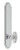 Grandeur Hardware - Arc Tall Plate Passage with Biarritz Knob in Bright Chrome - ATPBIA - 813749