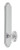 Grandeur Hardware - Arc Tall Plate Privacy with Biarritz Knob in Bright Chrome - ATPBIA - 815195