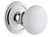 Grandeur Hardware - Circulaire Rosette Passage with Hyde Park Knob in Bright Chrome - CIRHYD - 820032