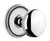 Grandeur Hardware - Soleil Rosette Passage with Fifth Avenue Knob in Bright Chrome - SOLFAV - 820456