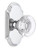 Grandeur Hardware - Arc Short Plate Passage with Bordeaux Knob in Bright Chrome - ARCBOR - 820988
