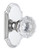 Grandeur Hardware - Arc Plate Passage with Fontainebleau Crystal Knob in Bright Chrome - ARCFON - 821002
