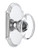 Grandeur Hardware - Arc Plate Passage with Provence Crystal Knob in Bright Chrome - ARCPRO - 821023