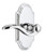 Grandeur Hardware - Arc Short Plate Passage with Bellagio Lever in Bright Chrome - ARCBEL - 821051