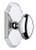 Grandeur Hardware - Arc Short Plate Privacy with Eden Prairie Knob in Bright Chrome - ARCEDN - 821636