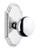 Grandeur Hardware - Arc Short Plate Privacy with Fifth Avenue Knob Knob in Bright Chrome - ARCFAV - 821702