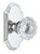 Grandeur Hardware - Arc Plate Privacy with Fontainebleau Crystal Knob in Bright Chrome - ARCFON - 821790