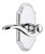 Grandeur Hardware - Arc Short Plate Privacy with Bellagio Lever in Bright Chrome - ARCBEL - 822473