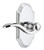 Grandeur Hardware - Arc Short Plate Privacy with Bellagio Lever in Bright Chrome - ARCBEL - 822474