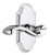 Grandeur Hardware - Arc Plate Privacy with Portofino Lever in Bright Chrome - ARCPRT - 822560