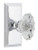 Grandeur Hardware - Carre Plate Double Dummy with Biarritz Crystal Knob in Bright Chrome - CARBIA - 824678
