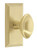 Grandeur Hardware - Carre Short Plate Single Dummy with Eden Prairie Knob in Satin Brass - CAREDN - 832673