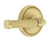 Grandeur Hardware - Soleil Rosette Single Dummy with Soleil Lever in Satin Brass - SOLSLL - 832805