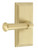 Grandeur Hardware - Carre Short Plate Single Dummy with Georgetown Lever in Satin Brass - CARGEO - 832816