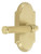 Grandeur Hardware - Arc Short Plate Privacy with Soleil Lever in Satin Brass - ARCSLL - 832849