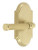 Grandeur Hardware - Arc Short Plate Privacy with Soleil Lever in Satin Brass - ARCSLL - 832853