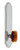 Grandeur Hardware - Arc Tall Plate Passage with Baguette Amber Knob in Bright Chrome - ATPBCA - 834176
