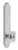Grandeur Hardware - Arc Tall Plate Passage with Baguette Clear Crystal Knob in Bright Chrome - ATPBCC - 834805
