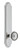 Grandeur Hardware - Arc Tall Plate Passage with Soleil Knob in Bright Chrome - ATPSOL - 835768