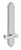 Grandeur Hardware - Arc Tall Plate Passage with Newport Lever in Bright Chrome - ATPNEW - 836018