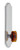 Grandeur Hardware - Arc Tall Plate Privacy with Baguette Amber Knob in Bright Chrome - ATPBCA - 836661