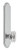 Grandeur Hardware - Arc Tall Plate Privacy with Baguette Clear Crystal Knob in Bright Chrome - ATPBCC - 836695