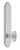 Grandeur Hardware - Arc Tall Plate Privacy with Biarritz Knob in Bright Chrome - ATPBIA - 836724