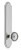 Grandeur Hardware - Arc Tall Plate Privacy with Soleil Knob in Bright Chrome - ATPSOL - 836975
