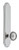 Grandeur Hardware - Arc Tall Plate Privacy with Soleil Knob in Bright Chrome - ATPSOL - 836976