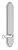 Grandeur Hardware - Arc Tall Plate Privacy with Georgetown Lever in Bright Chrome - ATPGEO - 837803