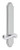 Grandeur Hardware - Arc Tall Plate Privacy with Newport Lever in Bright Chrome - ATPNEW - 837837