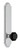 Grandeur Hardware - Arc Tall Plate Passage with Lyon Knob in Bright Chrome - ATPLYO - 850498