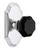 Grandeur Hardware - Arc Short Plate Privacy with Lyon Knob in Bright Chrome - ARCLYO - 850749